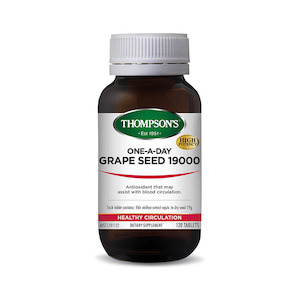 Pharmacy: Thompsons One-A-Day Grape Seed 19000mg 120 Tablets