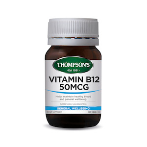 Pharmacy: Thompsons Vitamin B12 50mcg 100 Tablets