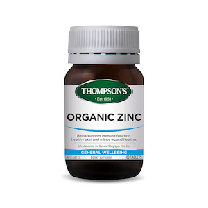 Pharmacy: Thompsons Organic Zinc 80 Tablets