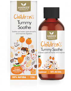 Harker Herbals Childrens Tummy Soothe Liquid 150ml Sweet Mandarin