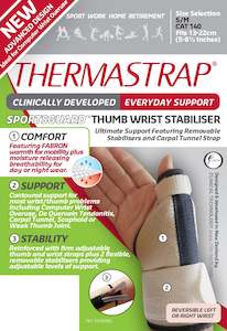 Pharmacy: Thermastrap Sportsguard Thumb Wrist Stabiliser S/M