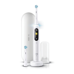 Oral B iO Series 8 Electric Toothbrush, White Alabaster