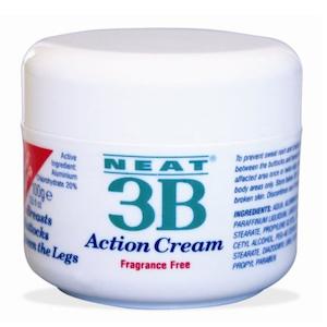 Neat 3B Action Cream 100g for Sweat Rash & Chafing