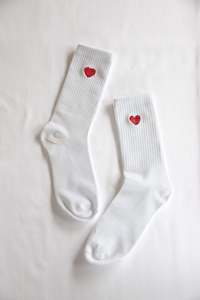 Clothing: Love / Hate Socks - Bone (Hemp)