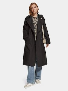 Clothing: Oversized Belted Trench | Evening Black