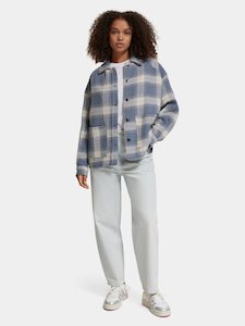 Lightweight Check Overshirt | Blue Check