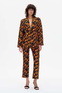 Nenne Pants | Orange Black Flower