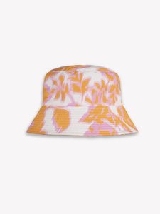 Clothing: Yuma Hat (Baroque Floral Cotton) Pink Grapefruit