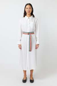 Maris Shirt Dress | White