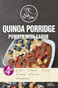 Quinoa porridge powder with carob