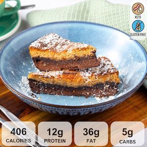 Cafe: KETO PEANUT BUTTER BROWNIE (2x100g)