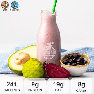 KETO BLUEBERRY PROTEIN SMOOTHIE