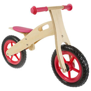 Wooden Balance Bike Red