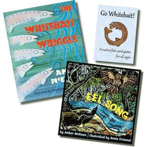 Book and other publishing (excluding printing): **40% off BUNDLE DEAL - Whitebait Wiggle, Eel Song and Go Whitebait