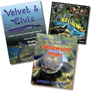 Book and other publishing (excluding printing): **40% off BUNDLE DEAL - 3 books about our amazing longfin eels