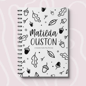 Personalised Hey Baby Baby Milestone Book