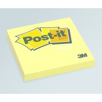 Retail postal service: 3m post-it notes classic 654 76 x 76mm yellow 100 sheets