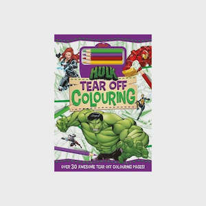 Books: Hulk Tear off Colouring