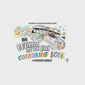 The Wheels on the Bus Colouring Book By Donovanb Bixley