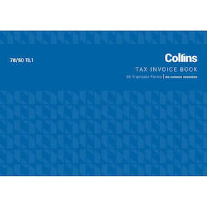 Collins Tax Invoice 78/50Tl1 Triplicate