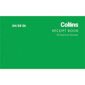 Receipt Book Collins 34/50 Dl 50Lf