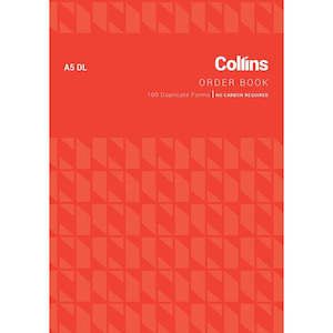 Books: Order Book Collins A5 Dl 100Lf Ncr