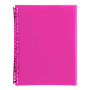 Marbig A4 20 Poc Display Book Pink