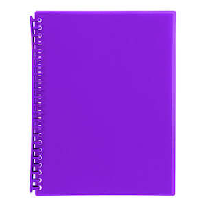 Mbg A4 20 Poc Display Book Purple