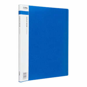 Icon Display Book A4 20 Pckt Blue