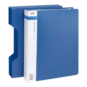 Books: Icon Display Book A4 80 Pocket Blue