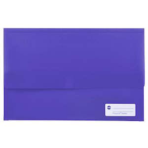 Wallet Document Velcro Purple