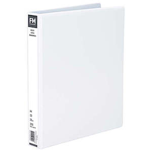 Ringbinder Fm Pvc Insert O/Lay 2/26 Whi