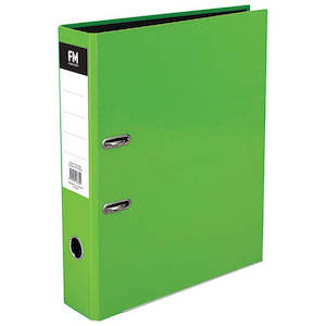 Books: Lever Arch File Fm F/C Vivid Green