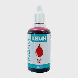 Books: ledah stamp ink red 50ml