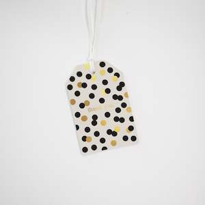 Greeting Cards: POLKA DOT THANK YOU GIFT TAG