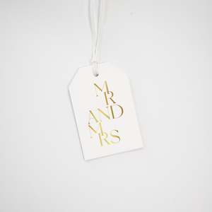 Mr And Mrs Gift Tag