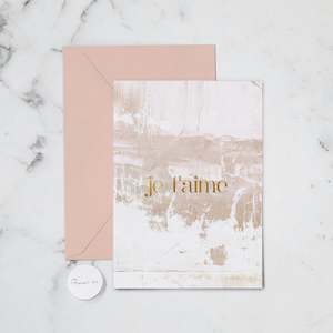 JE T'AIME GREETING CARD