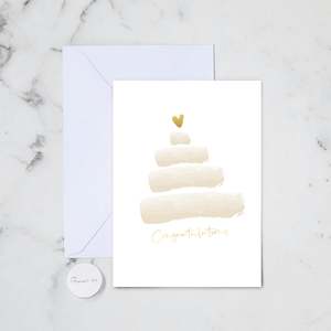 Wedding Cake Congratulations Greeting Card