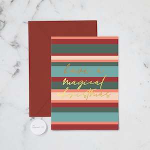 Christmas Holiday Cards: MAGICAL CHRISTMAS GREETING CARD