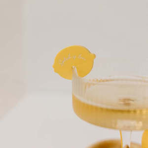 'CITRUS' DRINK CHARMS YELLOW