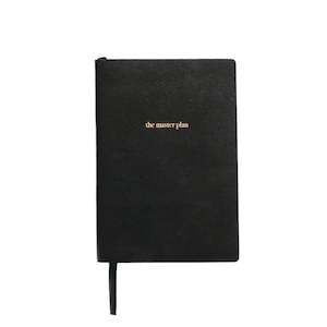 Embossed Master Plan Leather Journal