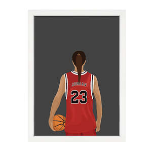 CUSTOM GIRL BASKETBALL PRINT