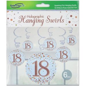 Hanging Swirl SPARKLING FIZZ 18th Rose Gold #APOT657724