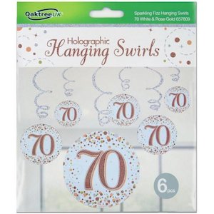 Hanging Swirl SPARKLING FIZZ 70th Rose Gold #APOT657809