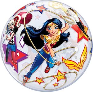 Licensed Latex: 56cm Single Bubble Super Hero Girls #46730 - Each