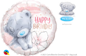 Licensed Latex: 18" Foil Tatty Teddy BIRTHDAY Flower #19280