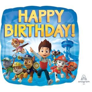 18" Foil PAW PATROL Happy Birthday #30180