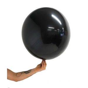 22"/56cm Stretch Satin BALL Black 220902