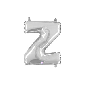 14" Foil JUNIOR Letter Z SILVER #FS2534927ZS