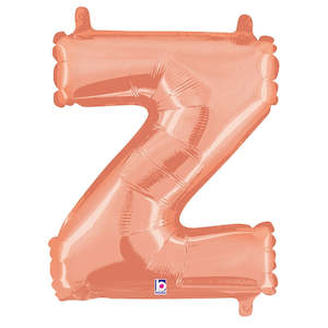 14" Foil JUNIOR Letter Z ROSE GOLD #FS2534927ZRG